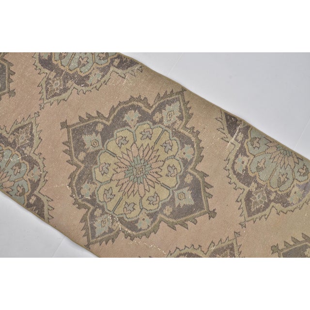 1950s 1950s Anatolian Low Pile Wool Carpet For Sale - Image 5 of 10