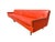 Wood Mid-Century Modern Orange & Walnut 2-Piece Sectional Sofa For Sale - Image 7 of 9