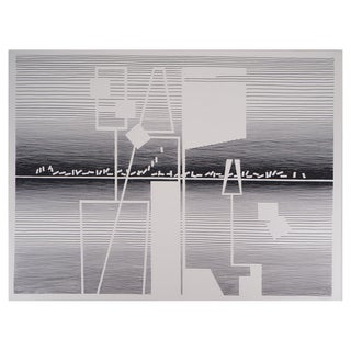 Michel Seuphor, Machinery, Original Screenprint For Sale