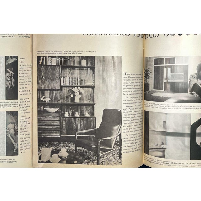 Tall Armchair in Imbuia Wood & Grey Bocule, Michel Arnoult, 1960s - Lot 154A For Sale - Image 15 of 16