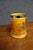 Traditional Antique-Style Yellow Ceramic Tankard With Illustrated Drinking Verse and Silver-Tone Handle For Sale - Image 3 of 13