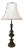 Solid Brass Bulbous Table Lamp With Shade From Westwood For Sale