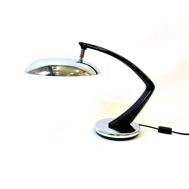 Boomerang 64 Desk Lamp by Luis Pérez De La Oliva for Fase, 1970s, in Very Good conditions. Designed 1970 to 1979 This...