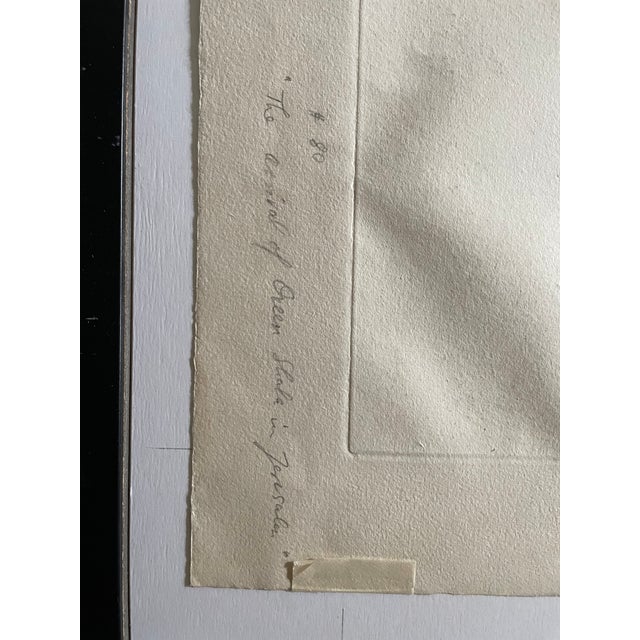 Black Marc Chagall, La Reine De Séba, 1939, Original Etching, Framed For Sale - Image 8 of 12