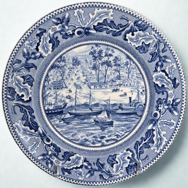 Johnson Brothers Historic America Nautical Motif Sacramento City California Plate For Sale - Image 14 of 17