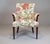 Carved Mahogany Regency Style Lounge Accent Chair, Floral Upholstery, Usa, 1940's For Sale - Image 14 of 15