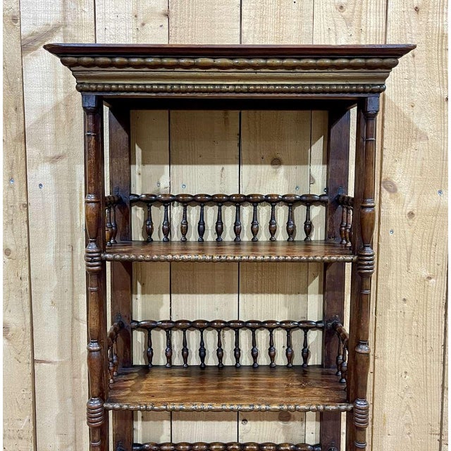 Wood End of the 19th Century Fir Bookcase, 1890s For Sale - Image 7 of 15