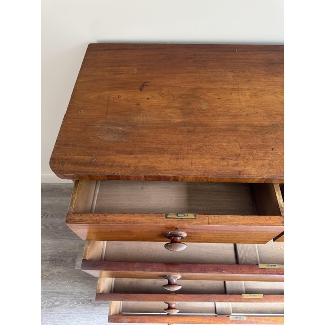 Large Antique Mahogany and Oak Chest of Drawers For Sale - Image 10 of 13
