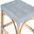 Robias 24.5 in. Seat Height Rectangular Rattan Backless Counter Stool with Footrest, Baby Blue/ Natural Rattan Frame For Sale In Chicago - Image 6 of 9