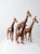 Vintage Leather Giraffe Sculptures - Set of 4 For Sale - Image 4 of 11