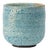 Tea Cup With Blue Volcano Glaze Signed 2-71 For Sale