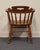 Wood Tell City Solid Hard Rock Maple Colonial Pub Style Dining Arm Chair For Sale - Image 7 of 8