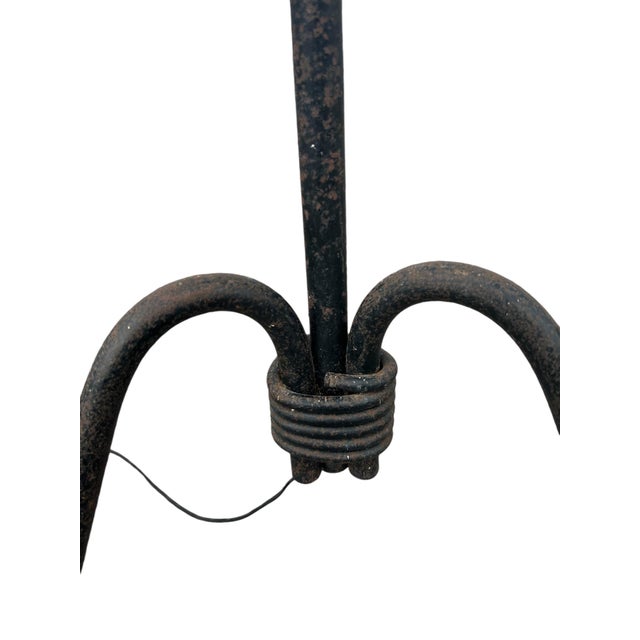 1940s Wrought Iron Floor Lamp by Jean Royére, 1940s For Sale - Image 5 of 12