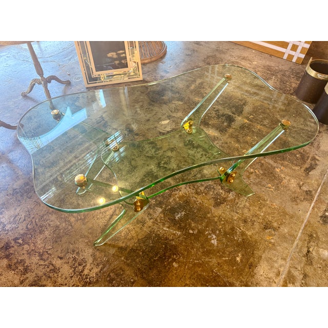 Luigi Brusotti Sculptural Glass Coffee Table, Italy, 1970s For Sale - Image 13 of 13
