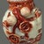 Vintage Japanese Kutani Red Landscapes Pomegranate Floral Handles Table Lamp For Sale - Image 9 of 14