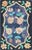 American Hooked Rug in Floral Pattern With Medallion on Purple/Blue, Black For Sale - Image 9 of 9