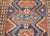 Vintage Kurdish Tribal Rug, Hand-Knotted Wool, Geometric Pattern, Blue & Rust-Red, 4x8 For Sale - Image 11 of 14