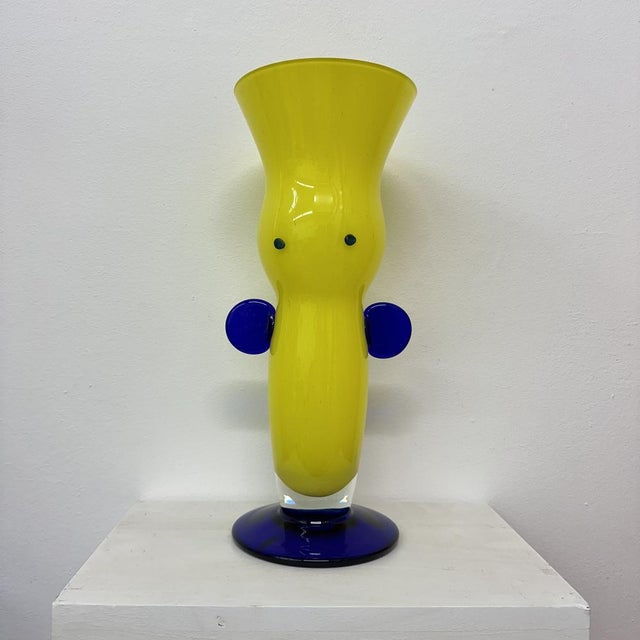 Czech Bohemia Art Glass Vase by Jiří Šuhájek, 1990s For Sale - Image 18 of 18