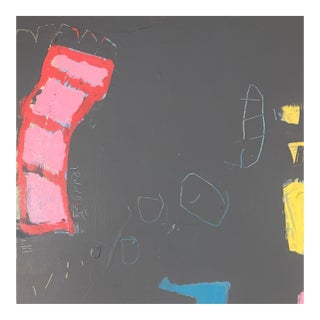 Sarah Trundle, Contemporary Abstract Painting, "Whaddya Think" For Sale