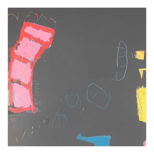 Sarah Trundle, Contemporary Abstract Painting, "Whaddya Think" For Sale