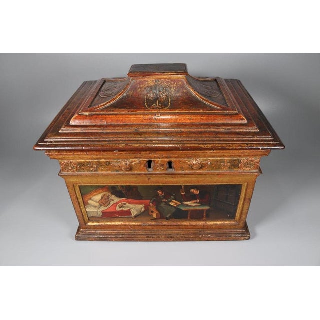 Spanish Renaissance Medical Box, 1550s For Sale - Image 9 of 14