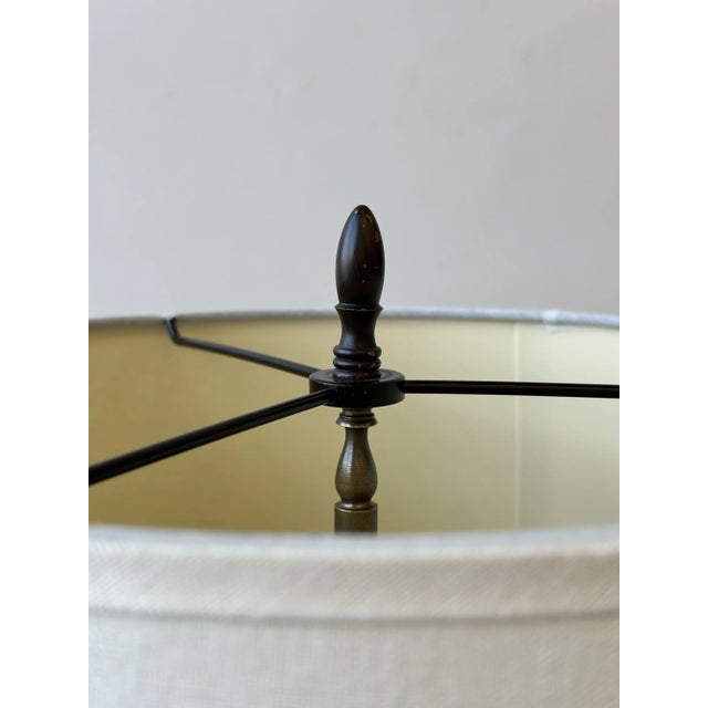 Vintage Conical Turned Pine Table Lamp With Alligatored Finish, Circa 1939 For Sale - Image 11 of 12