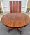Victorian Antique 54" Round Mahogany Pedestal Base Dining Table With 4 Leaves For Sale - Image 3 of 16