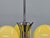 Art Deco Chrome and Opaline Glass Chandelier, Czechoslovakia, 1930s For Sale - Image 6 of 14
