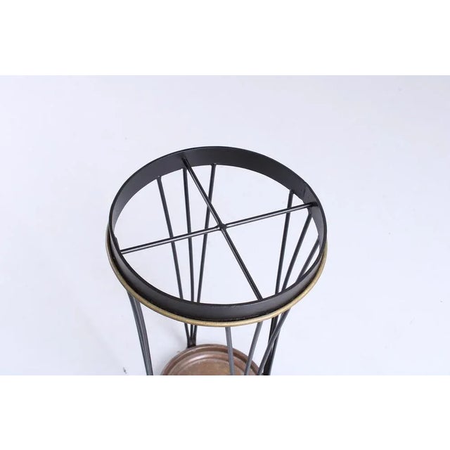 Black Iron Umbrella Holder by Pilastro, 1950s For Sale - Image 6 of 9