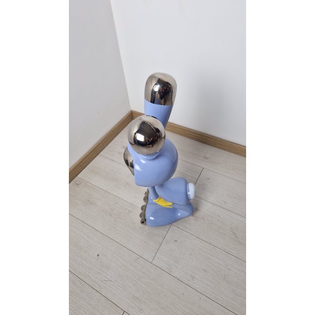 Vintage Coniglieschio Model Sculpture in Glazed Ceramic by Massimo Giacon for Studio Superego, 1990s For Sale - Image 12 of 14