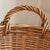 Mid 20th Century Vintage French Style Wicker Laundry Basket For Sale - Image 5 of 16