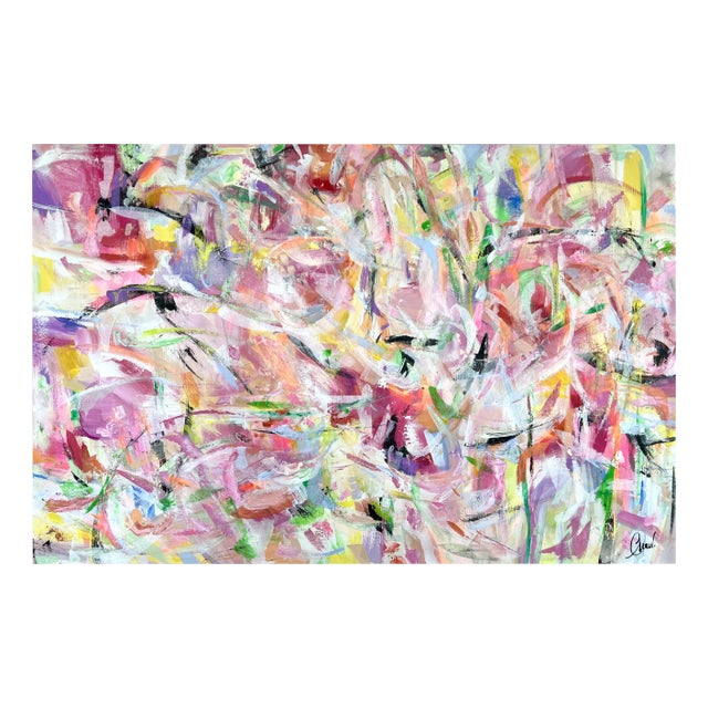 Maria Esmar, Keeper of the Flame, Acrylic on Canvas For Sale