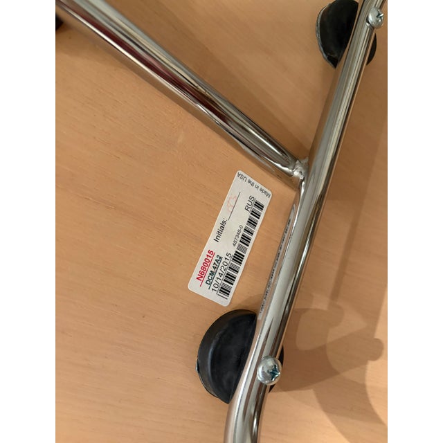 DWR Eames Dining Chair Metal Base Chrome - White Ash For Sale In Chicago - Image 6 of 7