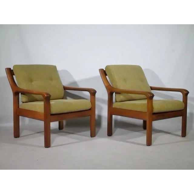 Very nicely designed design armchairs, designed according to the Danish design language, sculptural, organically designed...