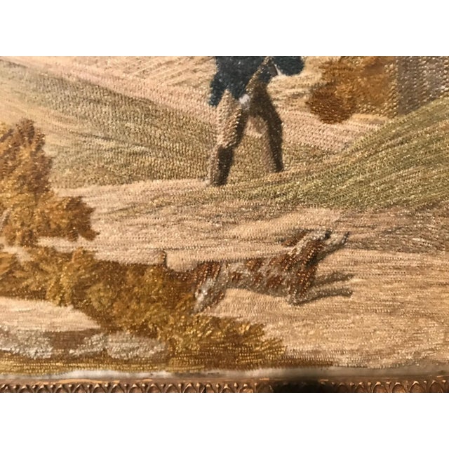 French 19th Century "Fil De Soie" - Silk Embroidery For Sale - Image 4 of 7
