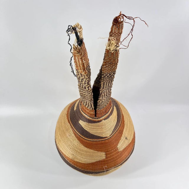 Early 20th Century Tutsi Basket Rwanda For Sale - Image 4 of 8