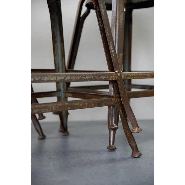Industrial Stools by Pierre-Henry Nicolle, 1950s, Set of 6 For Sale - Image 9 of 12