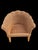 Fabulous and extremely well made vintage wicker and wood scalloped shell club chairs with wood legs. They have a lip at...