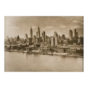 New York City Skyscrapers, Silver Gelatin Black and White Photography Framed, 1931 by Press Agency Keystone View Company