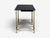 Jacques Adnet Attr., Desk and Folding Chair, Black Leather, Brass, France, 1950s For Sale - Image 15 of 18