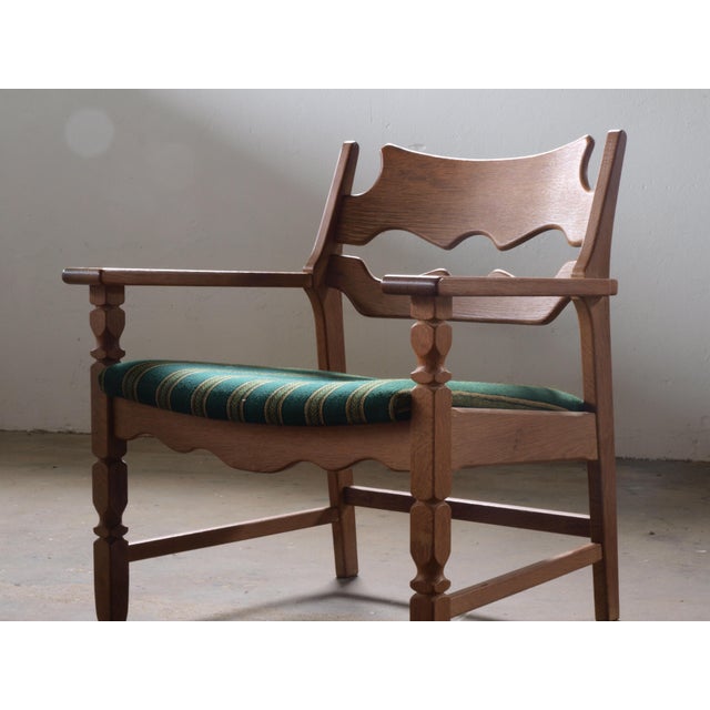 Danish Brutalist Razorblade Armchair by Henning Kjærnulf, 1960s For Sale - Image 15 of 18