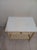 Hollywood Regency 1970s Hollywood Regency Style Allegro One Drawer Cream Wood Nightstand Faux Bamboo For Sale - Image 3 of 8
