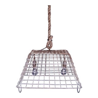 Royen Oyster Basket Pendant Lamp For Sale