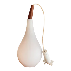 Mid-Century Modern Danish Glass Pendant Attributed to Holmegaard