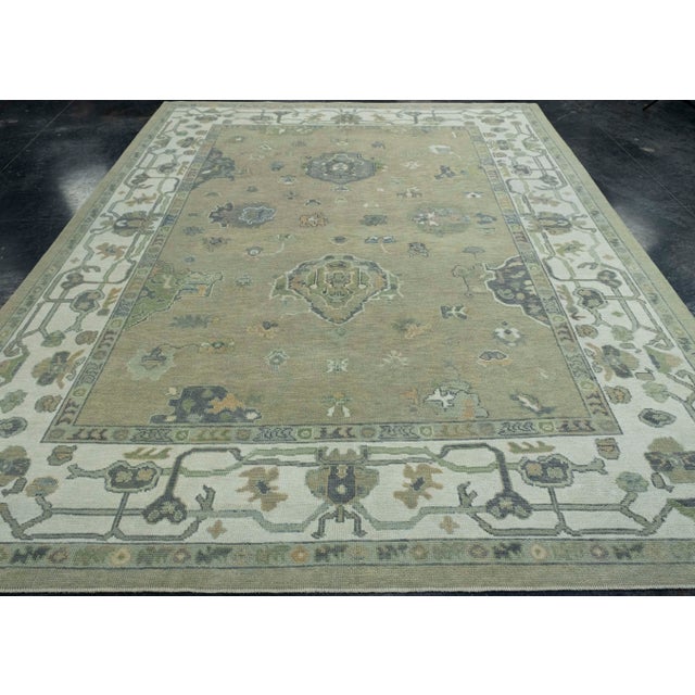 Turkish Oushak Rug 8'10" x 11'4" #18075 Explore a curated collection of hallway runners, wool rugs, and handmade...