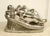 For your consideration is a magnificent, stainless steel table sculpture, of a reclining nude woman, "Little Goddess,"...