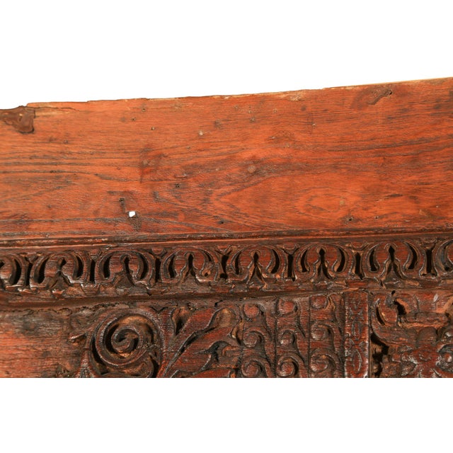 Indian Teak Doorframe Now Bookcase, 19th Century With Later Elements For Sale - Image 13 of 17