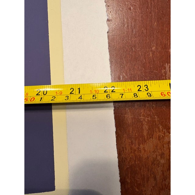 Paper Barbara Beck 1971 Mid Century Modern Screen Print on Paper - Signed/Dated/Unframed For Sale - Image 7 of 7