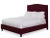 Modern Hazel Full/Double Bedframe, Wine Velvet For Sale - Image 3 of 4