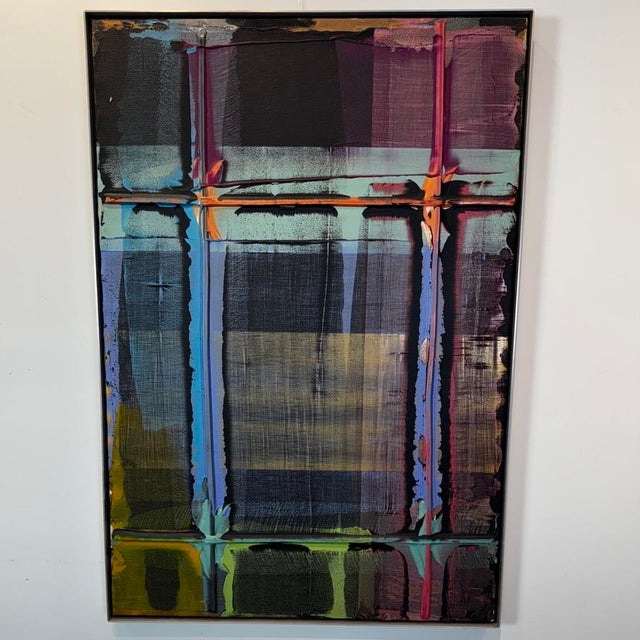 Abstract Abstract Painting by Stephen Achimore Entitled "Zepher" 1990 For Sale - Image 3 of 11